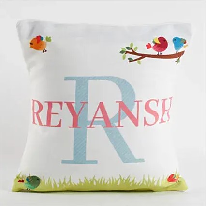 Name and Alphabet Personalized Cushion